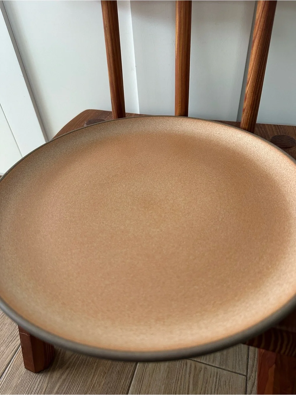 Vintage Heath Ceramics Round Dinner Plate Pumpkin Brown